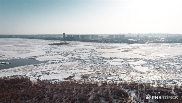МЧС: ледоход на Томи начался в черте Томска