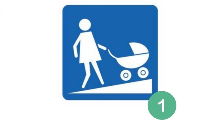 Томичи выбрали знак для указания пути инвалидам и мамам с колясками