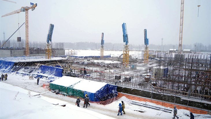 Строители залили фундамент реактора БРЕСТ-300 на СХК в Северске
