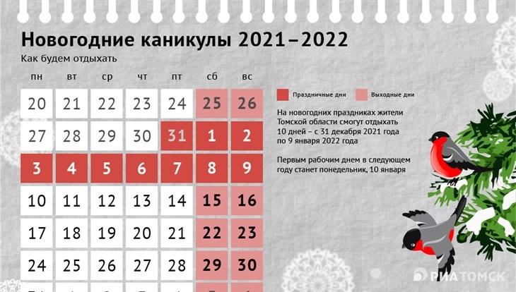 Как отдыхаем на новогодние праздники 2021/2022 - РИА Томск