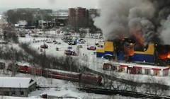 ЦУР: угрозы для домов около горящей Ленты в Томске нет