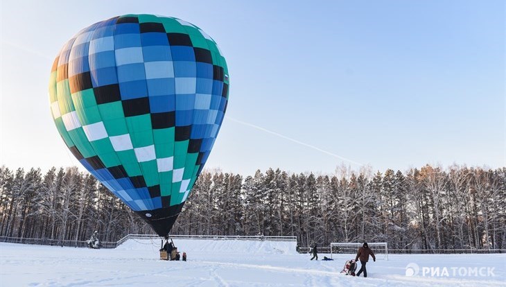 Полетели: взгляд снизу и сверху на единственный воздушный шар в Томске