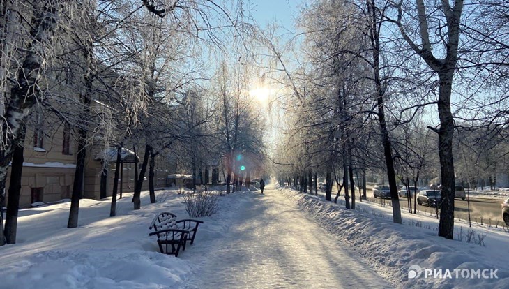 Синоптики прогнозируют около минус 10 градусов в субботу в Томске