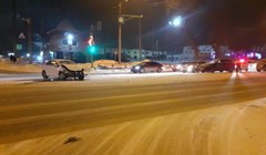 Четыре авто столкнулись в центре Томска, двое детей пострадали