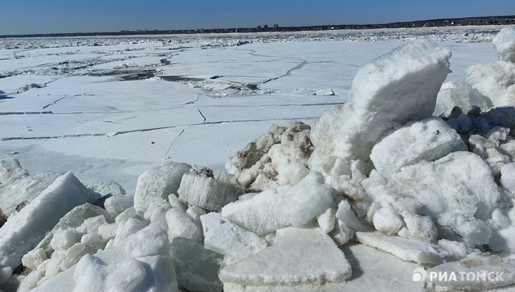 Уровень воды в Томи в Юрге 9 апреля поднимался до критической отметки