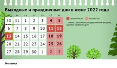 Как отдыхаем в июне 2022 года: календарь выходных и праздников