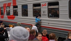 Как отправляли первых мобилизованных с вокзала Томск-II: фото
