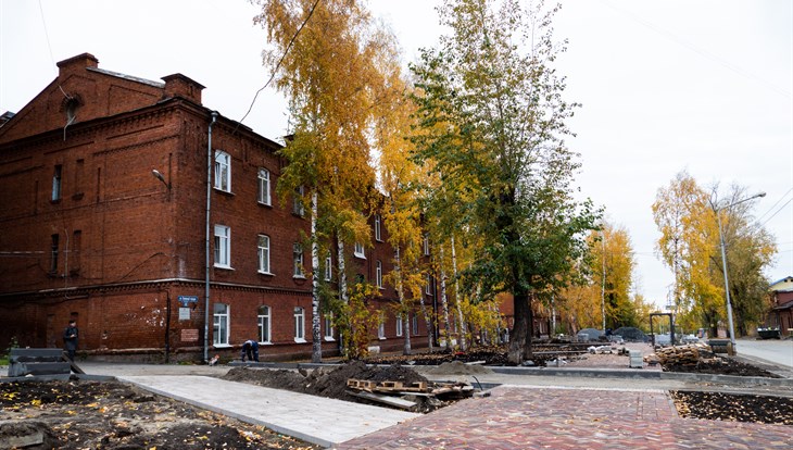 Ремонт бульвара у красных казарм в Томске завершится в октябре