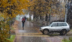 Пока еще в цвете: Томск в красках осени под первым снегом