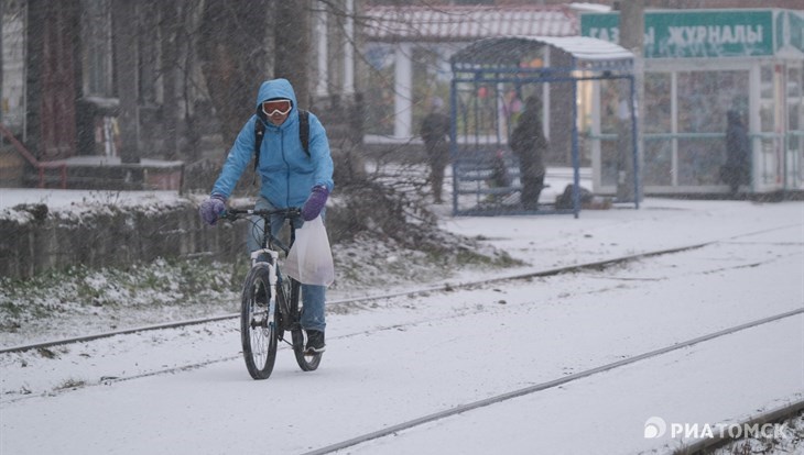 Небольшой плюс и мокрый снег ждут томичей в пятницу