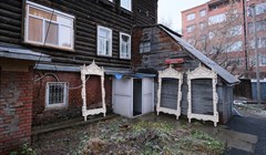 Томичи восстановят еще 10 наличников дома на улице Никитина в 2023г