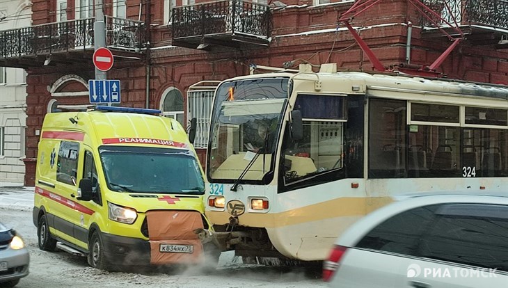 Томские трамваи стали участниками 28 ДТП в 2022г