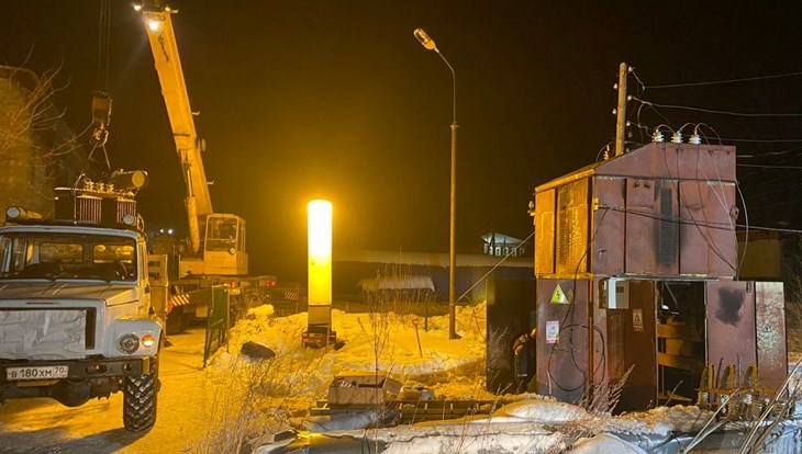 Энергетики устраняют аварию на подстанции в томской Черной Речке