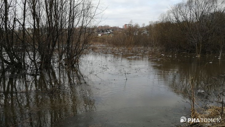 Вода в Ушайке в центре Томска за 1,5 дня поднялась на 2 метра
