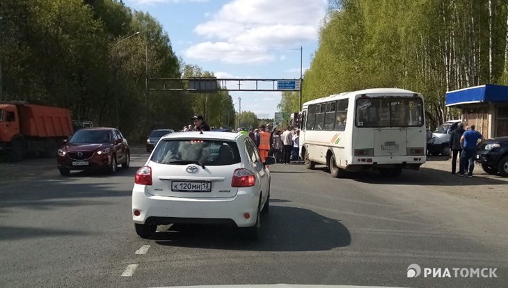 Перекрытие Богашевского тракта привело к пробкам на юге Томска