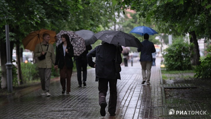 Дождливая и прохладная погода сохранится в Томске в понедельник