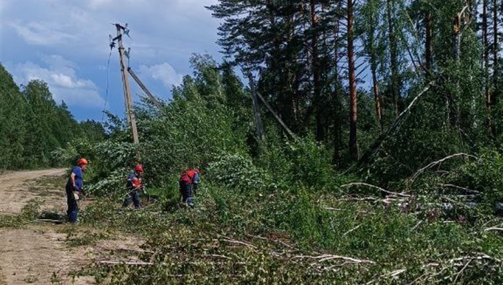 Ураган привел к обесточиванию десятков скважин томского водозабора