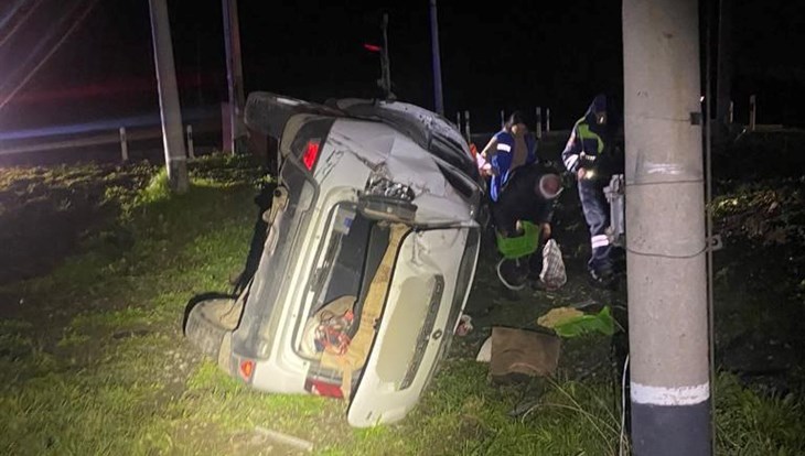ГАИ: Renault подрезал поезд под Томском, пострадала пассажирка авто