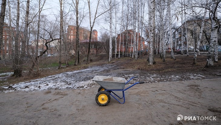 Благоустройство Буфф-сада в Томске завершилось с задержкой в 2,5 мес