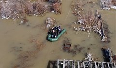 Томь за сутки поднялась в Томске на метр, ночью вода пошла на убыль