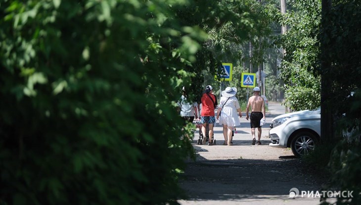 Жара и небольшой  дождь ожидают томичей  во вторник