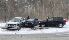 Двое взрослых и годовалый малыш травмированы в ДТП на томской трассе