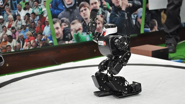 Tomsk Sports palace is the venue of the Robofootball Russian Cup