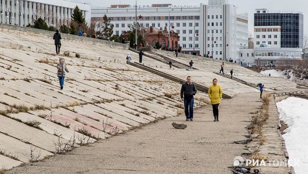 Томские власти видят будущую набережную Томи не каменной, а зеленой