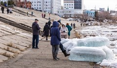 Ледоход на Томи находится в 14 км от границы с Томской областью