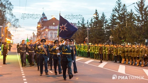 Генеральная репетиция парада Победы прошла в Томске