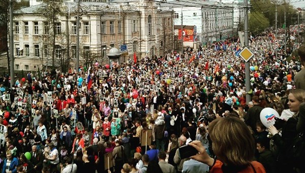 Около 280 тыс жителей Томской области участвовали в праздновании 9 мая