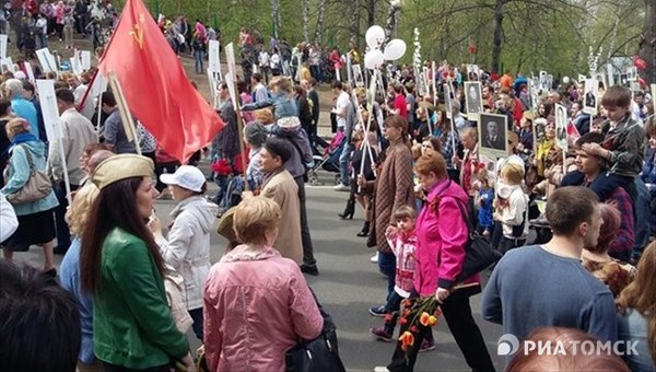 Координатор: в Бессмертный полк встало больше томичей, чем ожидалось