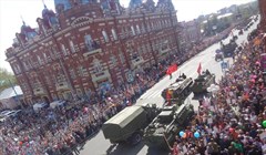 Военная техника времен войны возглавила Парад Победы в Томске