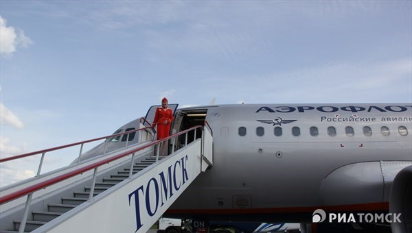 Самолет Аэрофлота вылетел из Томска в Москву с задержкой на сутки