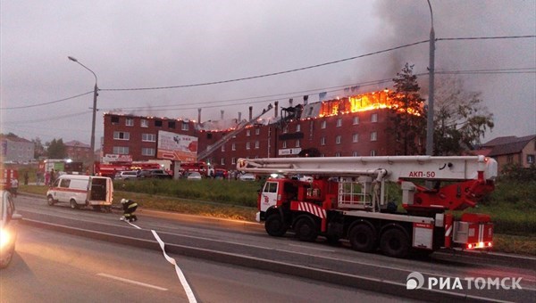 Госстройнадзор: горевшее офисное здание в Томске – самострой