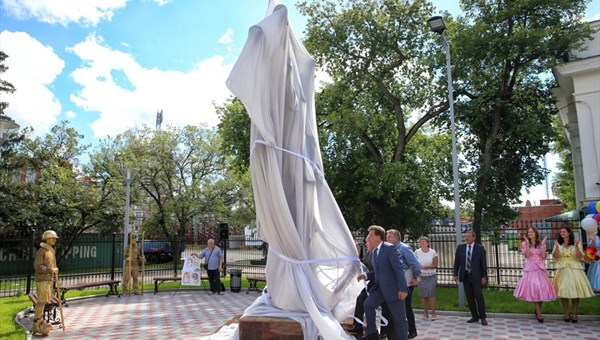 Мэр открыл памятник Ермаку в центре Томска