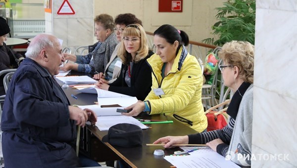 Явка на выборах в думу Томска за первые 2 часа составила 1,44%