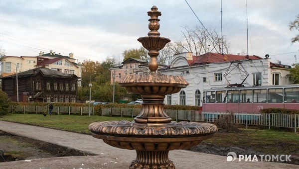 Фонтан на площади Батенькова в Томске может заработать в середине июля