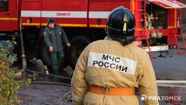 Деревянная часовня горела ночью в Мыльджино Томской области