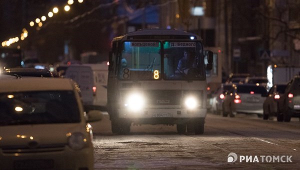 Проезд в маршрутках Томска в новогоднюю ночь будет стоить 30 руб