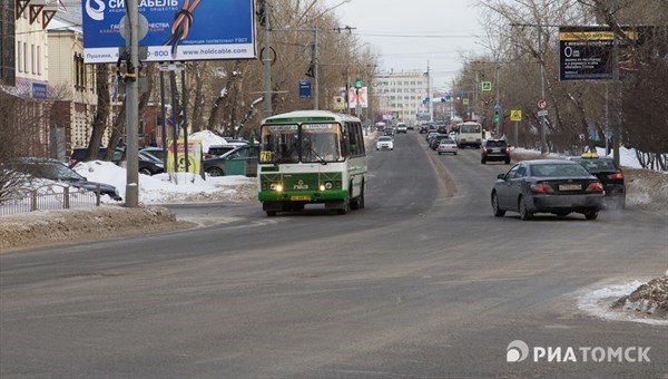 Усиленное дорожное покрытие появится на улице Пушкина в Томске