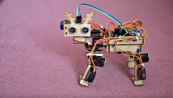 TPU constructed a robot-deer from their own meccano set