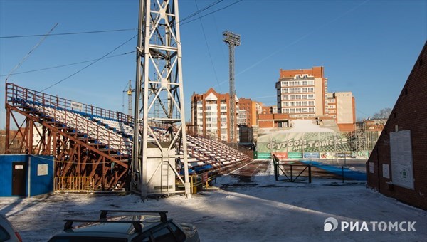ФК Томь надеется уложиться в 1,5млн руб при уборке стадиона от снега