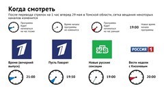 Время выхода популярных телепрограмм после перевода часов в Томске