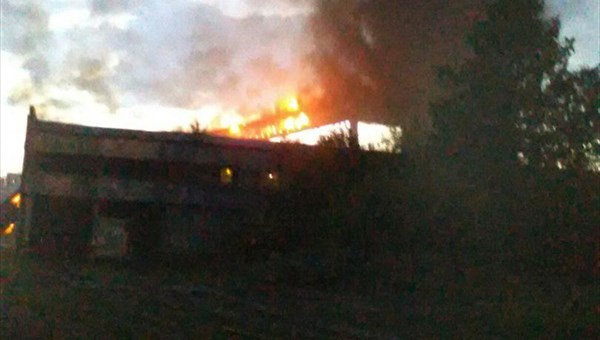 Пожар произошел на территории томского ЖБК-100
