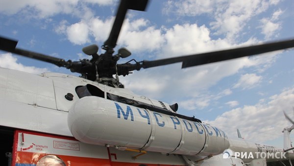 Томские власти планируют привлечь вертолет Ми-8 для работы в паводок