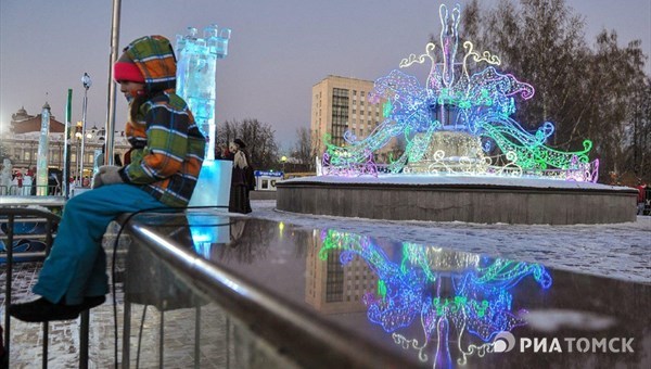 Десять светодиодных фонтанов появятся в Томске в декабре