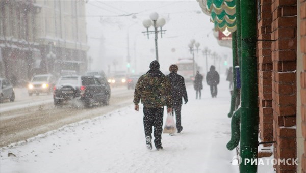 Холодная, ветреная и снежная погода ожидается в Томске в конце марта