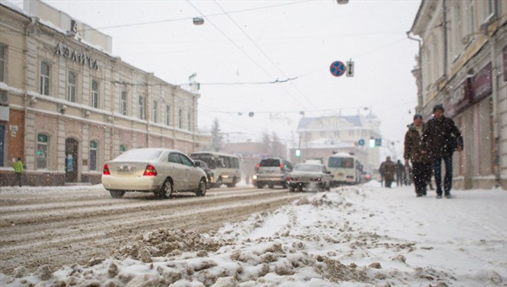 Плюсовая температура и снег с дождем ожидаются в Томске в понедельник