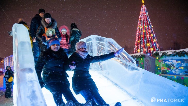 Горка на Новособорной в Томске в этом году будет одна – ледяная